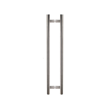 This is an image of a Steel Line T Pull Back to Back 2000mm Satin Stainless Steel finish, ss-t320005r-s that is available to order from T.H Wiggans Ironmongery in Kendal.