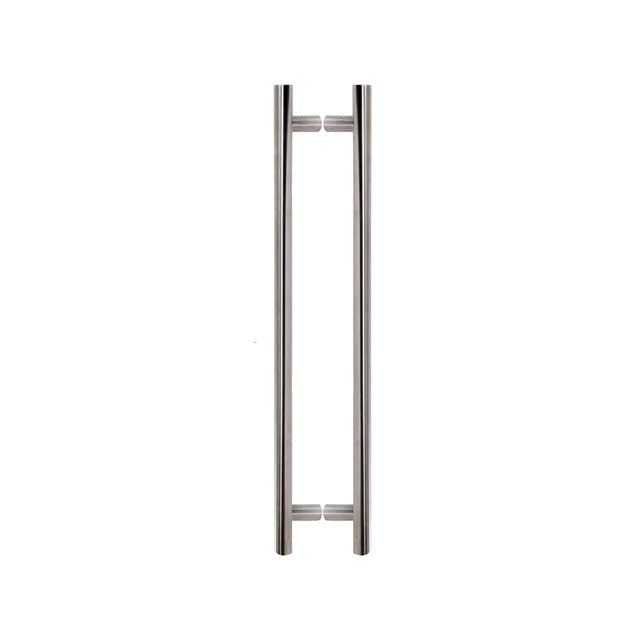 This is an image of a Steel Line T Pull Back to Back 2000mm Satin Stainless Steel finish, ss-t320005r-s that is available to order from T.H Wiggans Ironmongery in Kendal.