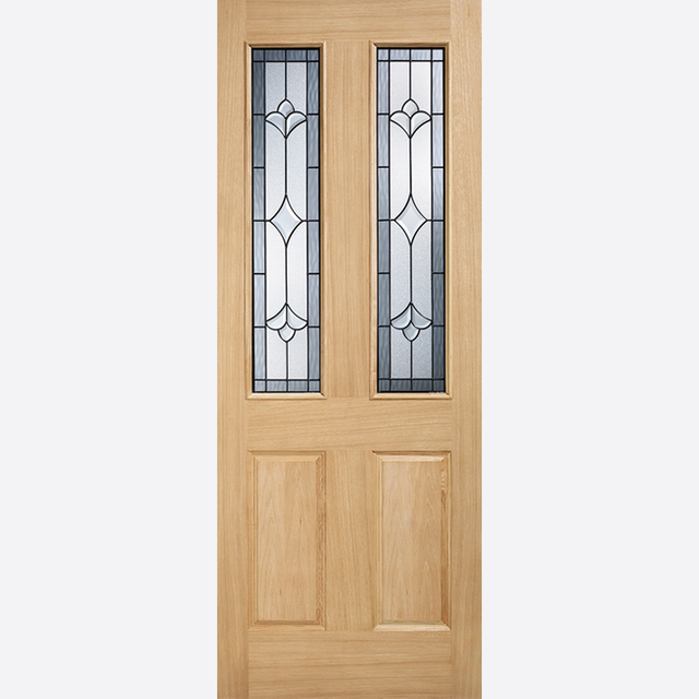 This is an image showing the LPD - Salisbury 2L Unfinished Oak Doors Available to order from T.H. Wiggans Ironmongery in Kendal