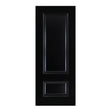 This is an image of Deanta Sandringham Black Finish Doors available to order from T.H. Wiggans Ironmongery in Kendal