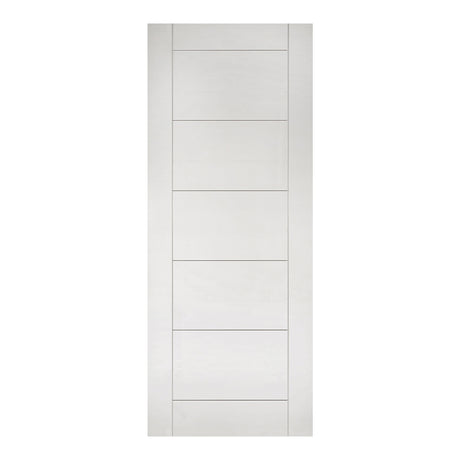 This is an image of Deanta Seville White Primed Doors available to order from T.H. Wiggans Ironmongery in Kendal