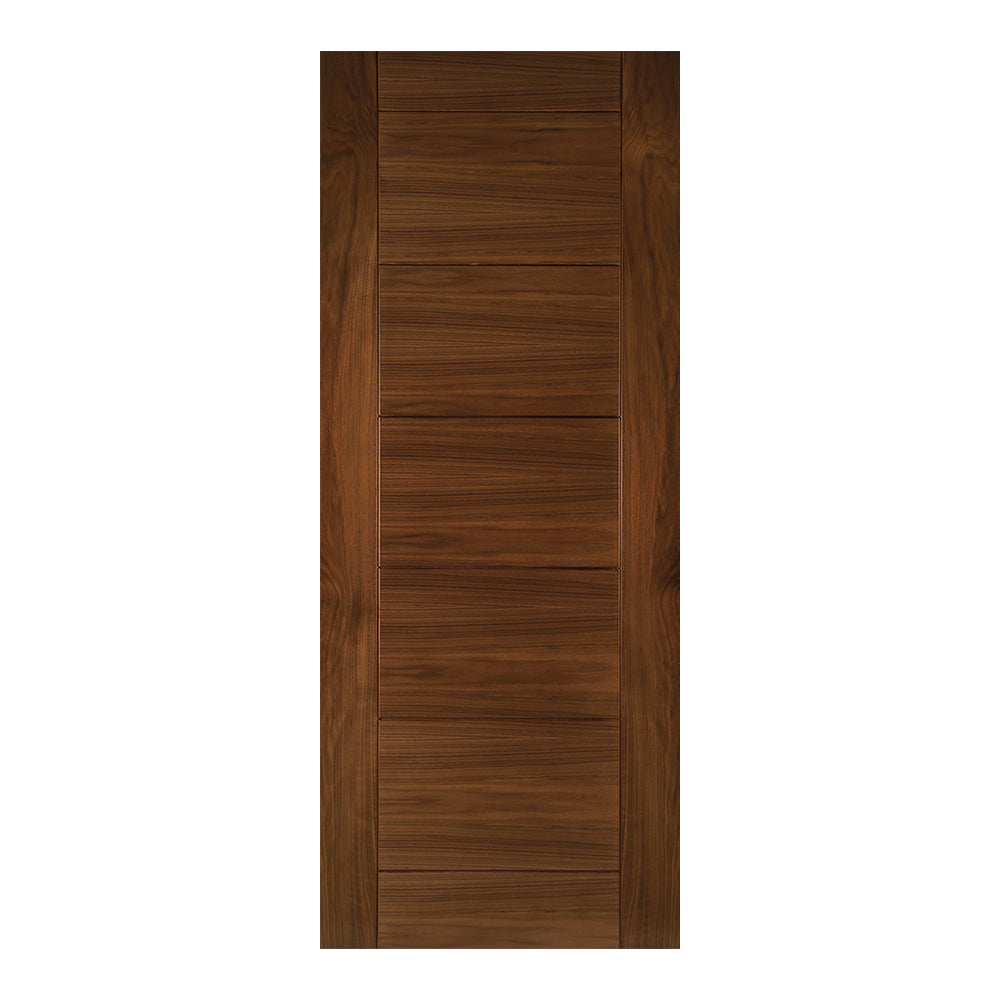 This is an image of Deanta Seville Prefinished Walnut Doors available to order from T.H. Wiggans Ironmongery in Kendal