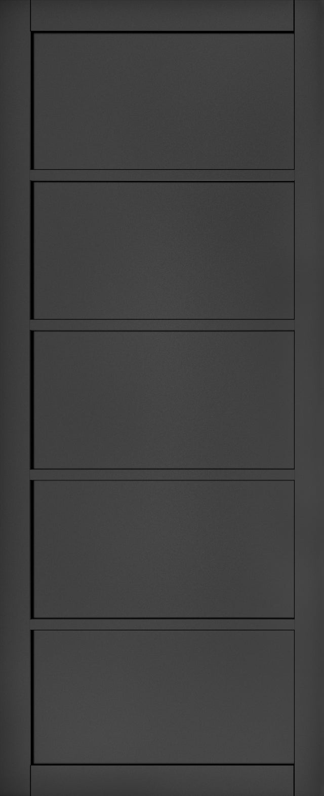 This is an image of Deanta Shoreditch Black Prefinished Doors available to order from T.H. Wiggans Ironmongery in Kendal