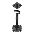 This is an image of a The Tudor Collection - Cabin Hook 6" Black Iron, tc153-153 that is available to order from T.H Wiggans Ironmongery in Kendal.