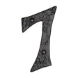 This is an image of a The Tudor Collection - Numeral 7 - 4" Black Iron, tc355-7 that is available to order from T.H Wiggans Ironmongery in Kendal.