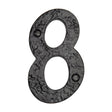 This is an image of a The Tudor Collection - Numeral 8 - 4" Black Iron, tc355-8 that is available to order from T.H Wiggans Ironmongery in Kendal.