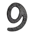 This is an image of a The Tudor Collection - Numeral 9 - 4" Black Iron, tc355-9 that is available to order from T.H Wiggans Ironmongery in Kendal.