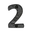 This is an image of a The Tudor Collection - Numeral 2 - 3" Black Iron, tc356-2 that is available to order from T.H Wiggans Ironmongery in Kendal.