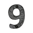 This is an image of a The Tudor Collection - Numeral 9 - 3" Black Iron, tc356-9 that is available to order from T.H Wiggans Ironmongery in Kendal.