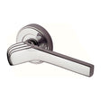 This is an image of a Heritage Brass - Door Handle Lever on Rose Tiffany Design Polished Nickel Finish, tif1926-pnf that is available to order from T.H Wiggans Ironmongery in Kendal.