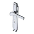 This is an image of a Heritage Brass - Door Handle Lever Lock Tiffany Design Polished Chrome Finish, tif5200-pc that is available to order from T.H Wiggans Ironmongery in Kendal.