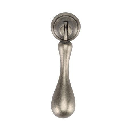 This is an image of a M.Marcus - Classic Drop Pull 053mm Distressed Pewter Finish, tk1396-053-dpw that is available to order from T.H Wiggans Ironmongery in Kendal.