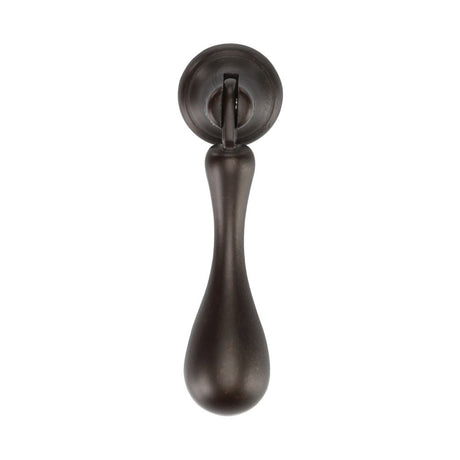 This is an image of a M.Marcus - Classic Drop Pull 053mm Matt Bronze Finish, tk1396-053-lbn that is available to order from T.H Wiggans Ironmongery in Kendal.