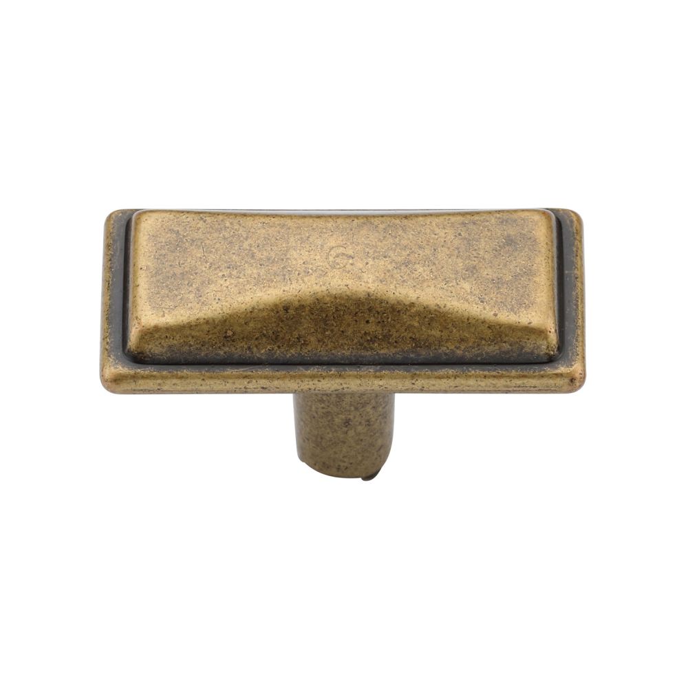 This is an image of a M.Marcus - Luca Cabinet Knob 45mm Distressed Brass Finish, tk4090-045-dbs that is available to order from T.H Wiggans Ironmongery in Kendal.