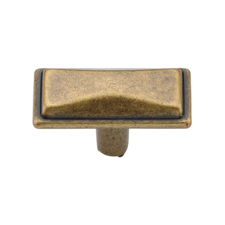 This is an image of a M.Marcus - Luca Cabinet Knob 45mm Distressed Brass Finish, tk4090-045-dbs that is available to order from T.H Wiggans Ironmongery in Kendal.