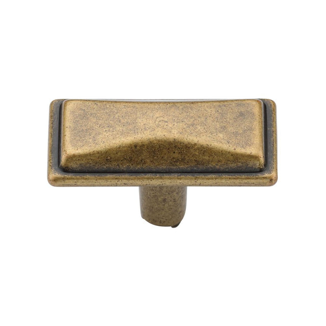 This is an image of a M.Marcus - Luca Cabinet Knob 45mm Distressed Brass Finish, tk4090-045-dbs that is available to order from T.H Wiggans Ironmongery in Kendal.