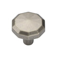 This is an image of a M.Marcus - Terre Cabinet Knob 032mm Distressed Pewter Finish, tk4231-032-dpw that is available to order from T.H Wiggans Ironmongery in Kendal.
