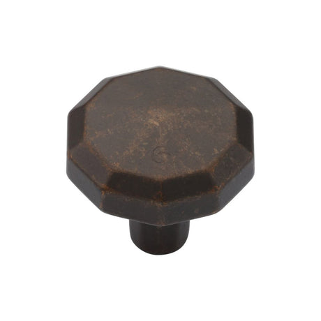 This is an image of a M.Marcus - Terre Cabinet Knob 032mm Matt Bronze Finish, tk4231-032-lbn that is available to order from T.H Wiggans Ironmongery in Kendal.