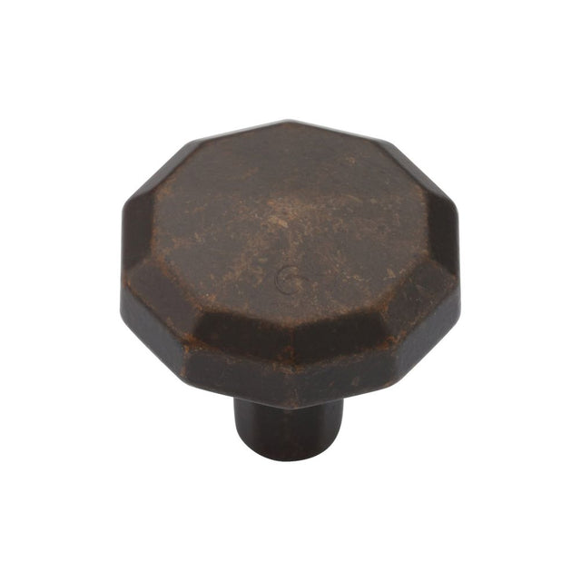 This is an image of a M.Marcus - Terre Cabinet Knob 032mm Matt Bronze Finish, tk4231-032-lbn that is available to order from T.H Wiggans Ironmongery in Kendal.
