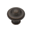 This is an image of a M.Marcus - Domed Round Knob 030mm Matt Bronze Finish, tk4408-030-lbn that is available to order from T.H Wiggans Ironmongery in Kendal.