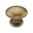 This is an image of a M.Marcus - Egg Knob 040mm Distressed Brass Finish, tk4462-040-dbs that is available to order from T.H Wiggans Ironmongery in Kendal.