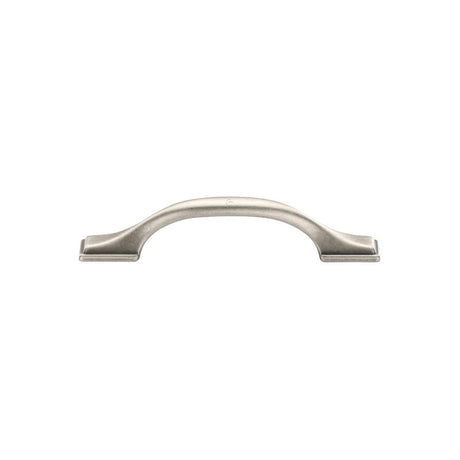 This is an image of a M.Marcus - Luca Cabinet Pull 96mm Distressed Pewter Finish, tk5090-096-dpw that is available to order from T.H Wiggans Ironmongery in Kendal.