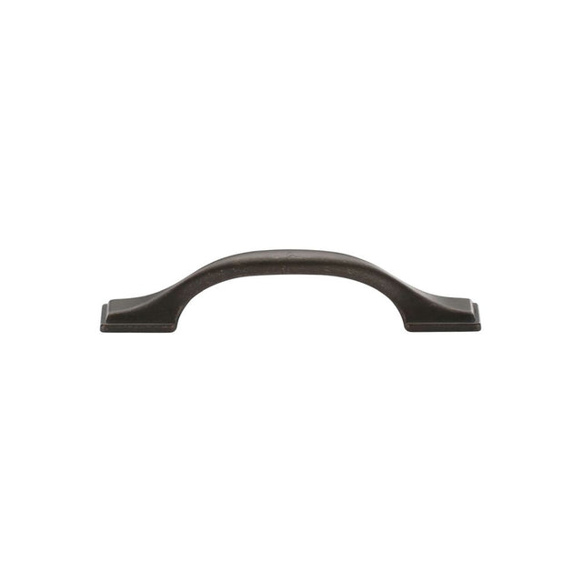 This is an image of a M.Marcus - Luca Cabinet Pull 96mm Matt Bronze Finish, tk5090-096-lbn that is available to order from T.H Wiggans Ironmongery in Kendal.