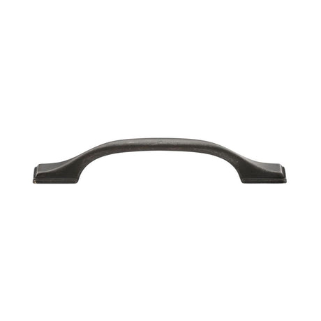 This is an image of a M.Marcus - Luca Cabinet Pull 128mm Matt Bronze Finish, tk5090-128-lbn that is available to order from T.H Wiggans Ironmongery in Kendal.
