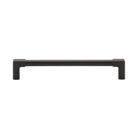 This is an image of a M.Marcus - Mission Cabinet Pull 160mm Matt Black Silk Touch Finish, tk5190-160-sbk that is available to order from T.H Wiggans Ironmongery in Kendal.