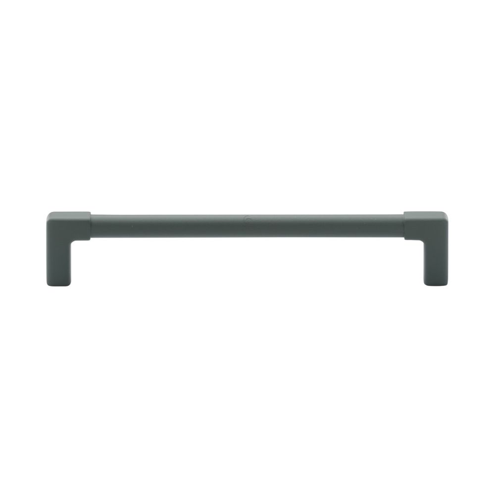 This is an image of a M.Marcus - Mission Cabinet Pull 160mm Green Silk Touch Finish, tk5190-160-sgr that is available to order from T.H Wiggans Ironmongery in Kendal.