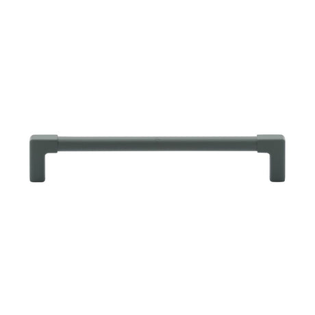 This is an image of a M.Marcus - Mission Cabinet Pull 160mm Green Silk Touch Finish, tk5190-160-sgr that is available to order from T.H Wiggans Ironmongery in Kendal.