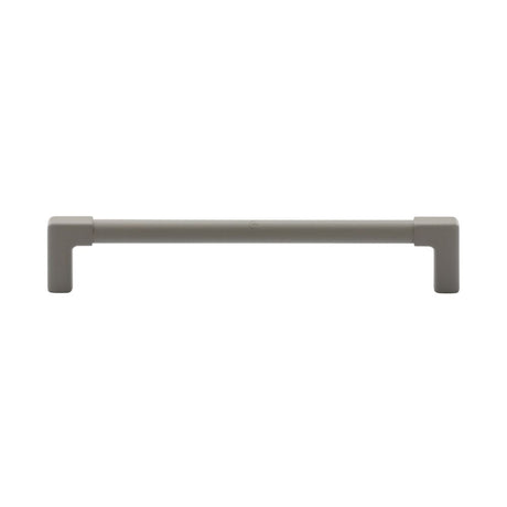 This is an image of a M.Marcus - Mission Cabinet Pull 160mm Grey Silk Touch Finish, tk5190-160-stg that is available to order from T.H Wiggans Ironmongery in Kendal.