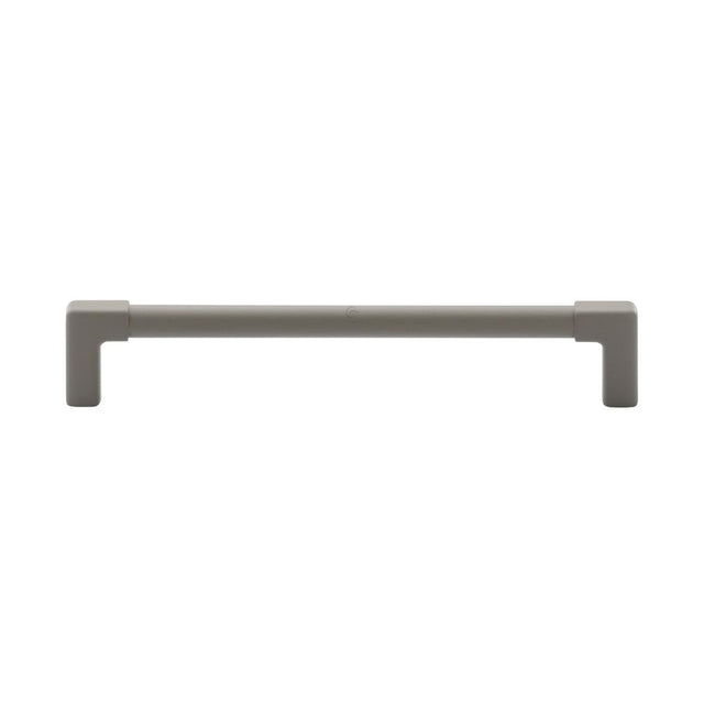 This is an image of a M.Marcus - Mission Cabinet Pull 160mm Grey Silk Touch Finish, tk5190-160-stg that is available to order from T.H Wiggans Ironmongery in Kendal.