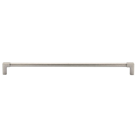 This is an image of a M.Marcus - Mission Cabinet Pull 320mm Distressed Pewter Finish, tk5190-320-dpw that is available to order from T.H Wiggans Ironmongery in Kendal.