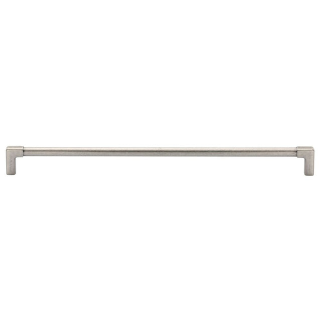 This is an image of a M.Marcus - Mission Cabinet Pull 320mm Distressed Pewter Finish, tk5190-320-dpw that is available to order from T.H Wiggans Ironmongery in Kendal.