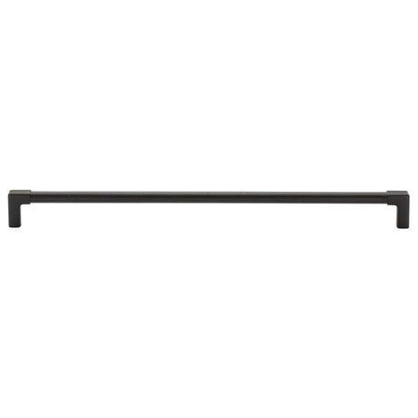 This is an image of a M.Marcus - Mission Cabinet Pull 320mm Matt Black Silk Touch Finish, tk5190-320-sbk that is available to order from T.H Wiggans Ironmongery in Kendal.