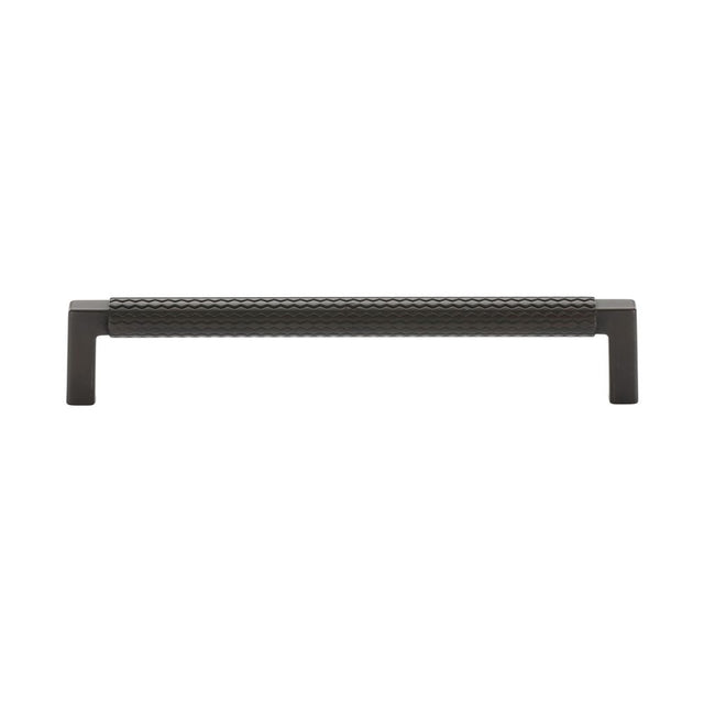 This is an image of a M.Marcus - Paxton Cabinet Pull 160mm Matt Black Silk Touch Finish, tk5191-160-sbk that is available to order from T.H Wiggans Ironmongery in Kendal.
