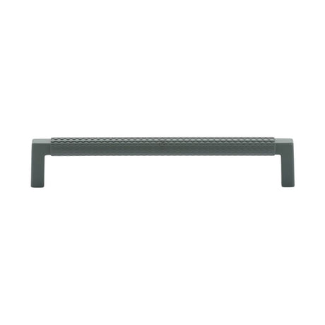This is an image of a M.Marcus - Paxton Cabinet Pull 160mm Green Silk Touch Finish, tk5191-160-sgr that is available to order from T.H Wiggans Ironmongery in Kendal.
