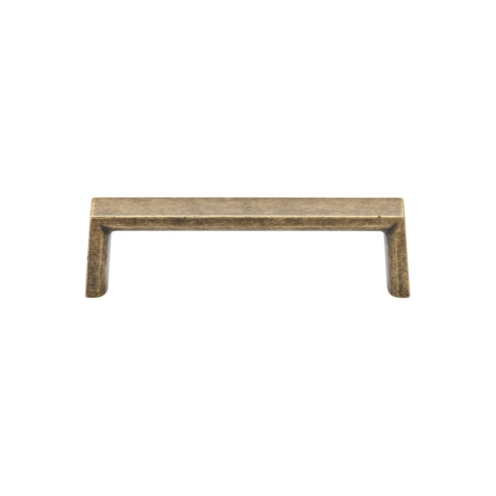 This is an image of a M.Marcus - Jena Cabinet Pull 96mm Distressed Brass Finish, tk5210-096-dbs that is available to order from T.H Wiggans Ironmongery in Kendal.