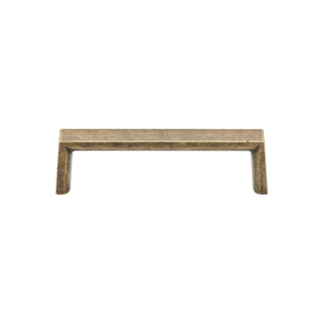 This is an image of a M.Marcus - Jena Cabinet Pull 96mm Distressed Brass Finish, tk5210-096-dbs that is available to order from T.H Wiggans Ironmongery in Kendal.
