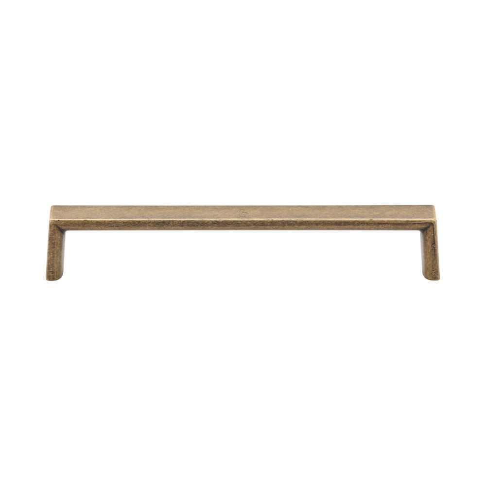 This is an image of a M.Marcus - Jena Cabinet Pull 160mm Distressed Brass Finish, tk5210-160-dbs that is available to order from T.H Wiggans Ironmongery in Kendal.