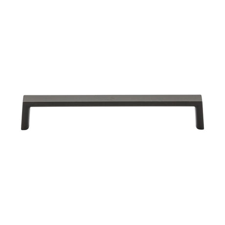 This is an image of a M.Marcus - Jena Cabinet Pull 160mm Matt Black Silk Touch Finish, tk5210-160-sbk that is available to order from T.H Wiggans Ironmongery in Kendal.