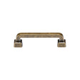 This is an image of a M.Marcus - Stilo Cabinet Pull 96mm Distressed Brass Finish, tk5217-096-dbs that is available to order from T.H Wiggans Ironmongery in Kendal.
