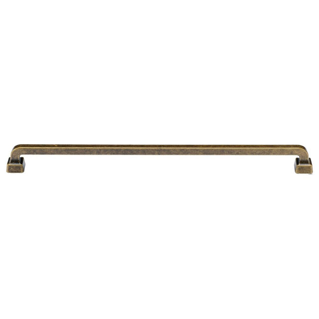 This is an image of a M.Marcus - Stilo Cabinet Pull 320mm Distressed Brass Finish, tk5217-320-dbs that is available to order from T.H Wiggans Ironmongery in Kendal.