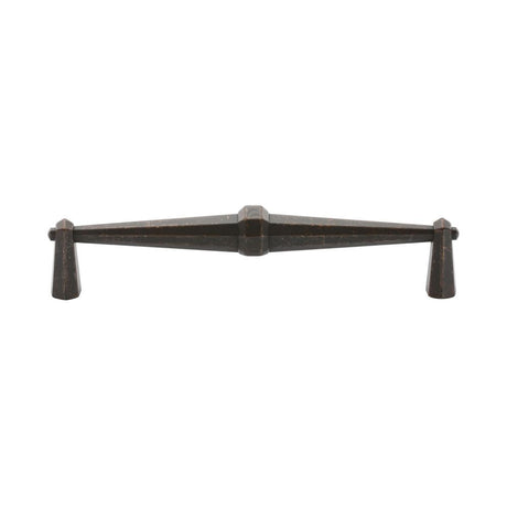 This is an image of a M.Marcus - Terre Cabinet Pull 160mm Matt Bronze Finish, tk5231-160-lbn that is available to order from T.H Wiggans Ironmongery in Kendal.