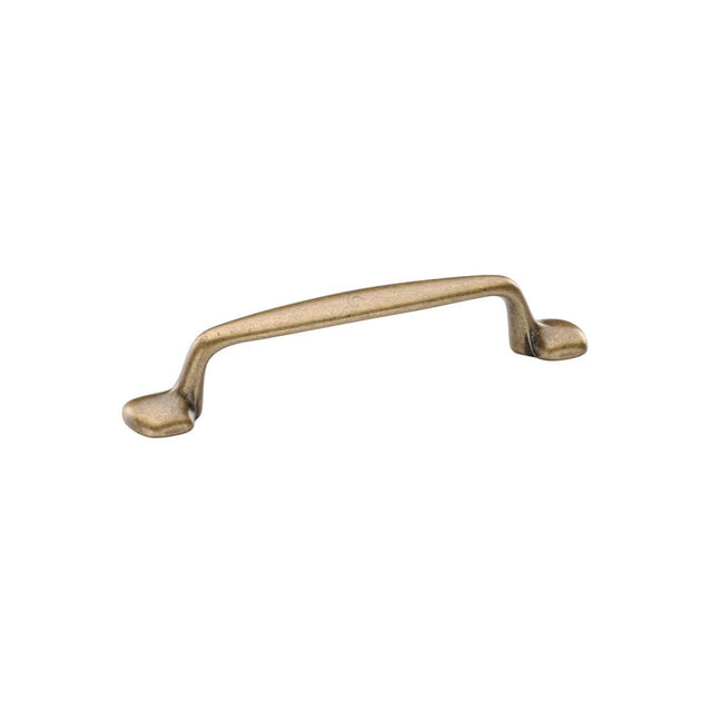 This is an image of a M.Marcus - Classic Cabinet Pull 96mm Distressed Brass Finish, tk5341-096-dbs that is available to order from T.H Wiggans Ironmongery in Kendal.