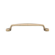 This is an image of a M.Marcus - Classic Cabinet Pull 128mm Distressed Brass Finish, tk5341-128-dbs that is available to order from T.H Wiggans Ironmongery in Kendal.