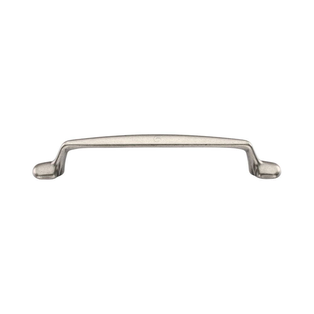 This is an image of a M.Marcus - Classic Cabinet Pull 128mm Distressed Pewter Finish, tk5341-128-dpw that is available to order from T.H Wiggans Ironmongery in Kendal.
