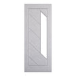 This is an image of Deanta Torino Light Grey Ash Clear Glazed Doors available to order from T.H. Wiggans Ironmongery in Kendal