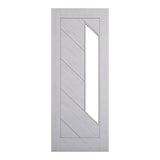 This is an image of Deanta Torino Light Grey Ash Clear Glazed Doors available to order from T.H. Wiggans Ironmongery in Kendal